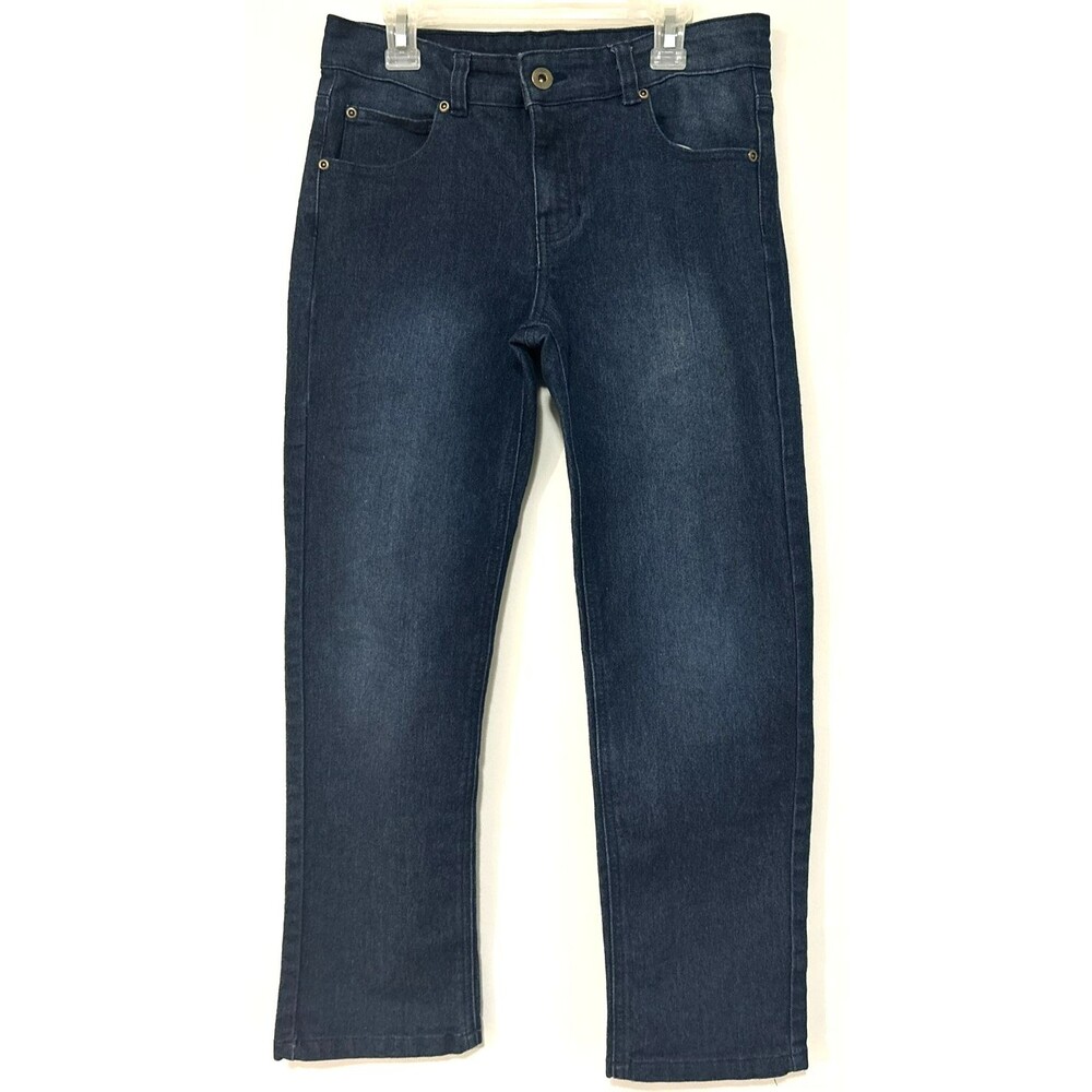 Quad Seven Blue Denim Dark Wash 5-Pockets Jeans Pants Boys Size 10